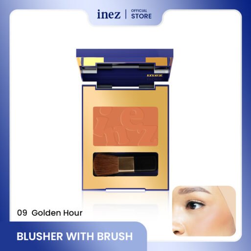 Inez Blushon Blusher With Brush Color Contour Plus