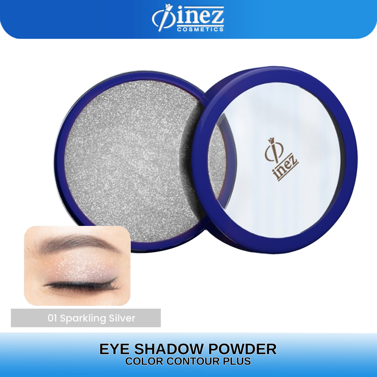 INEZ Eyeshadow Powder Color Contour Plus Loose Eye Shadow - Gambar 2