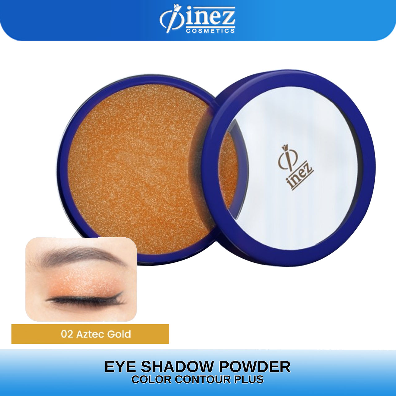 INEZ Eyeshadow Powder Color Contour Plus Loose Eye Shadow - Gambar 3