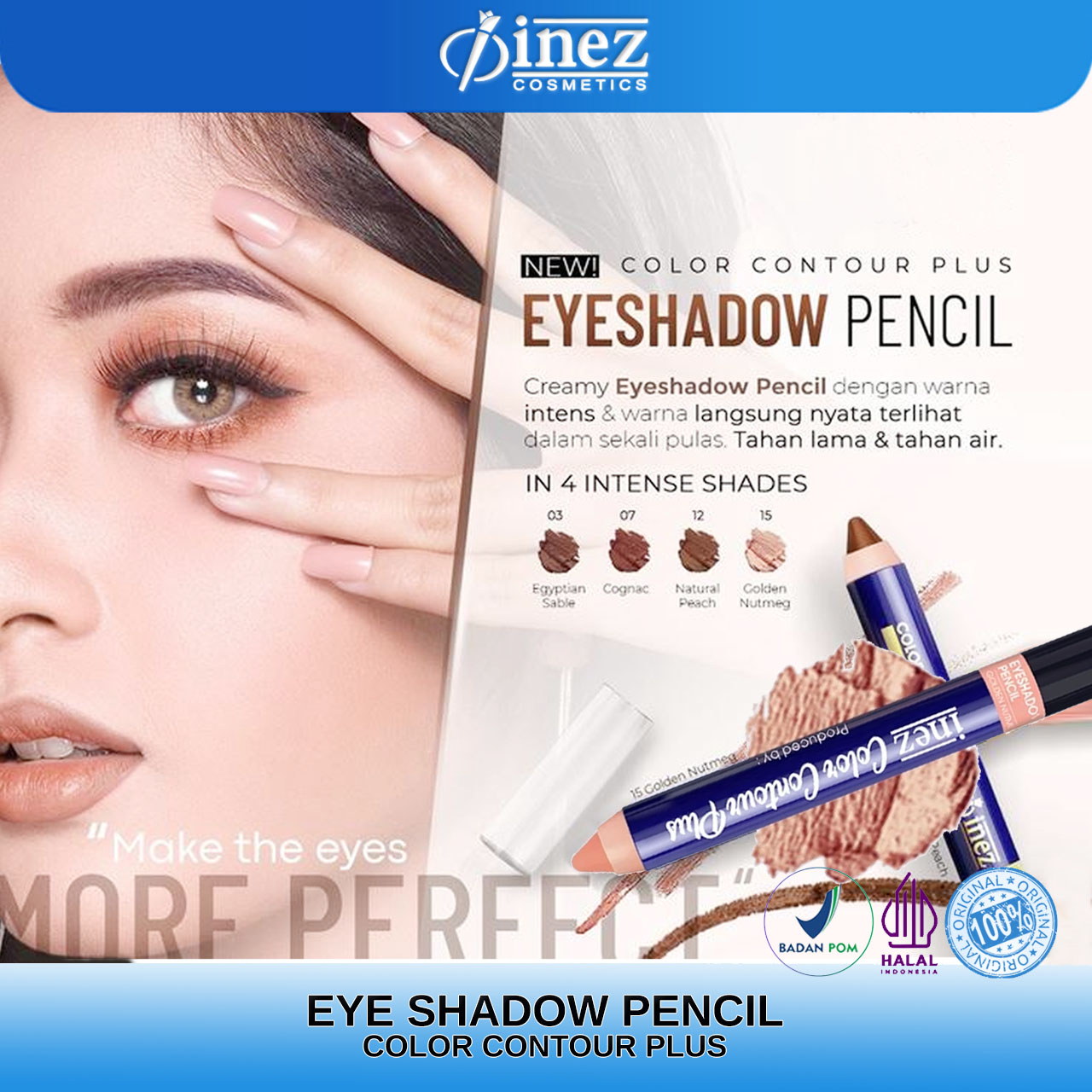 INEZ Eyeshadow Pencil Color Contour Plus