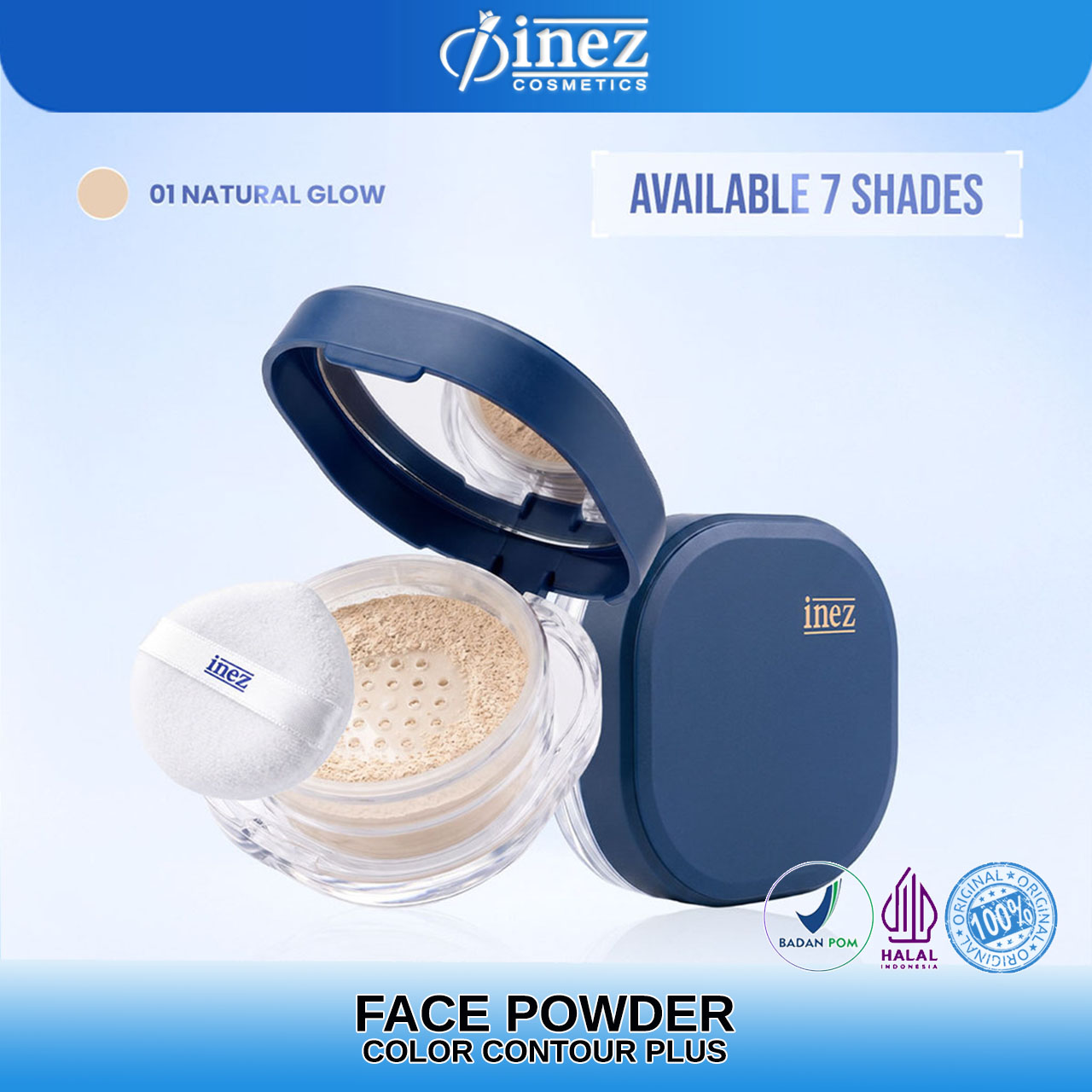 INEZ Face Powder Color Contour Plus - Gambar 2