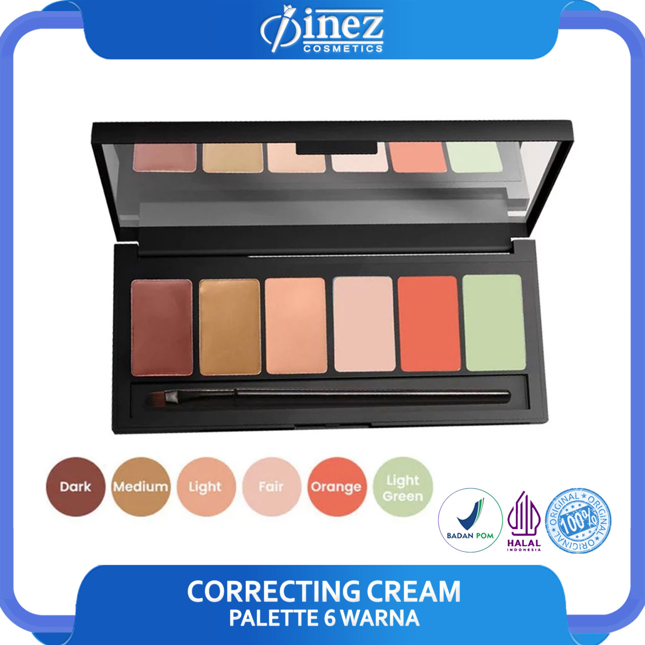 INEZ 6in1 Correcting Cream Palette 6 in 1 - Gambar 2