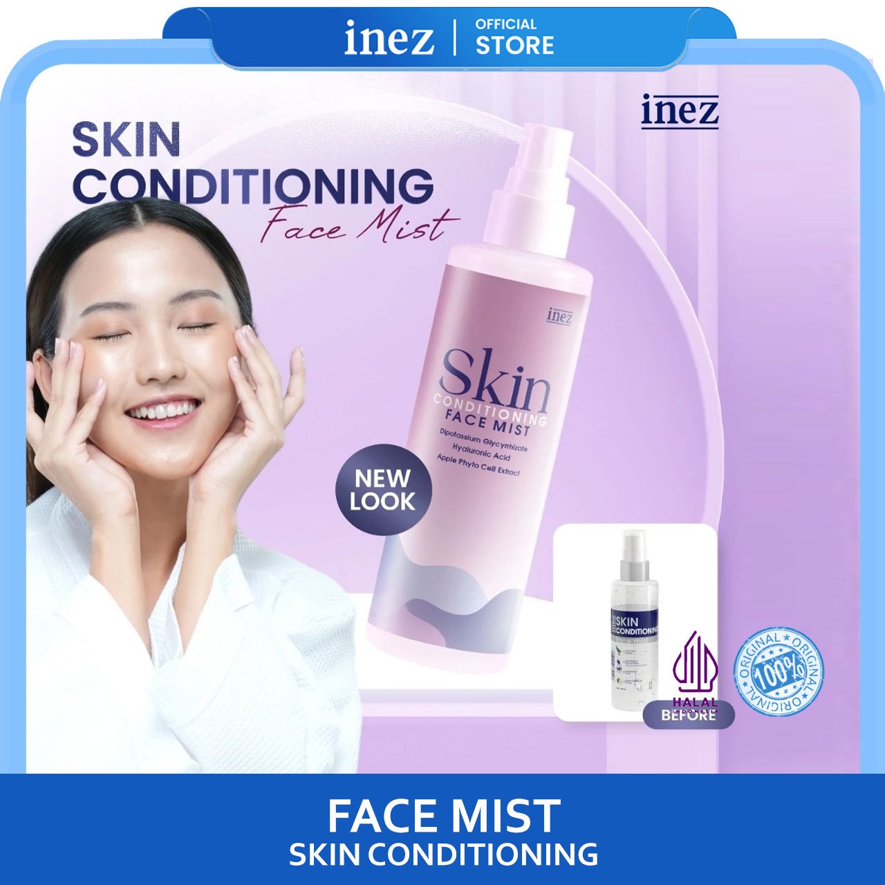 INEZ Skin Conditioning Face Mist Aloevera extract - Gambar 2