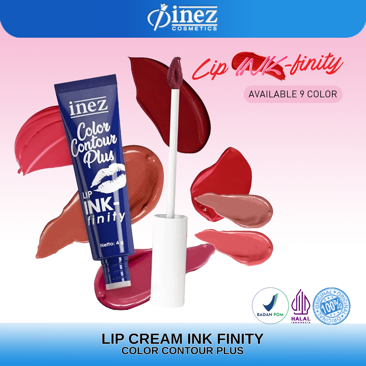 INEZ Lipstick Lip INK-finity Liquid Lip Color Lipstik