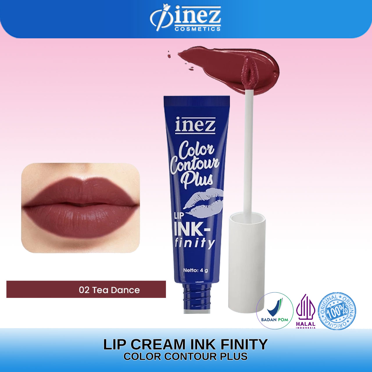 INEZ Lipstick Lip INK-finity Liquid Lip Color Lipstik - Gambar 3