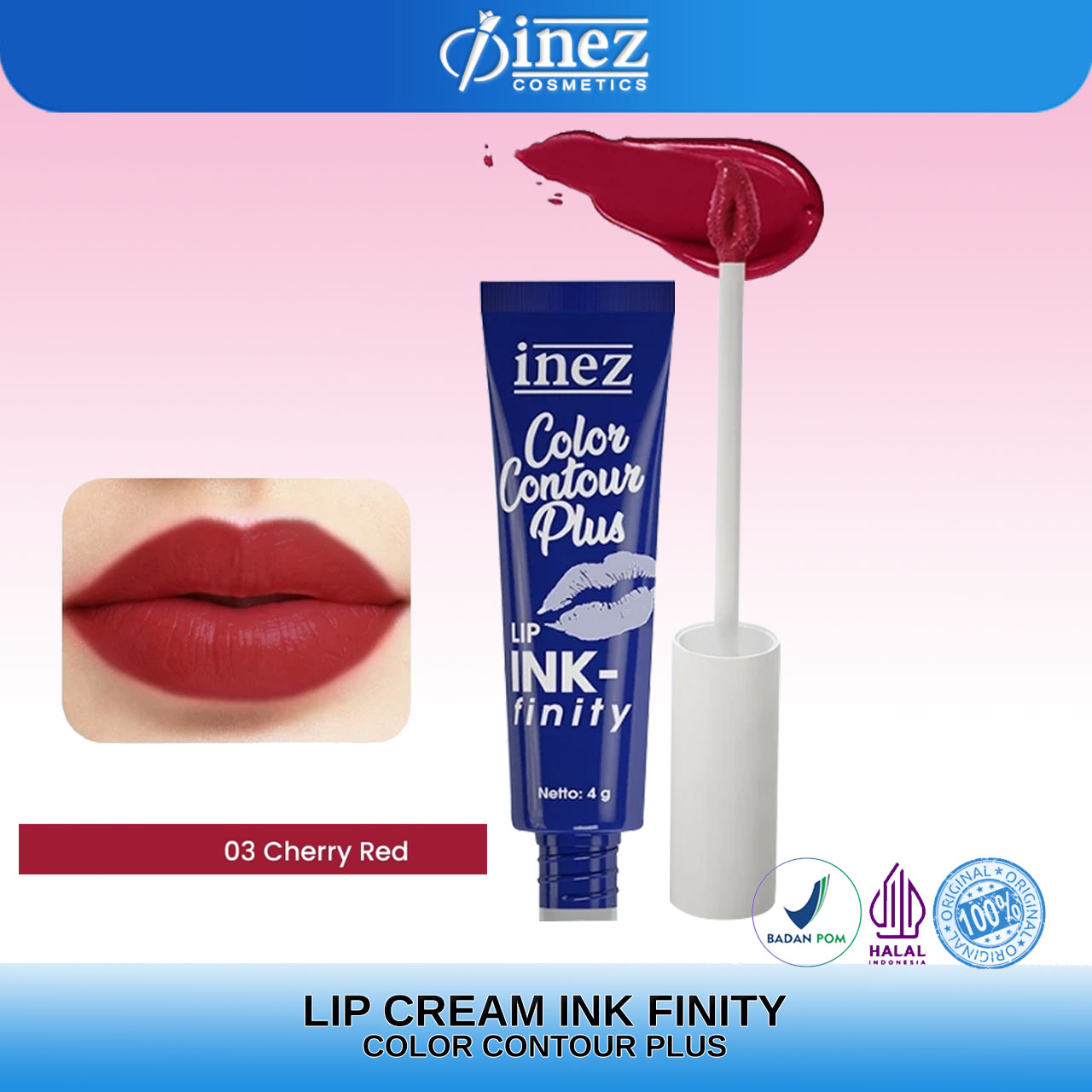 INEZ Lipstick Lip INK-finity Liquid Lip Color Lipstik - Gambar 4