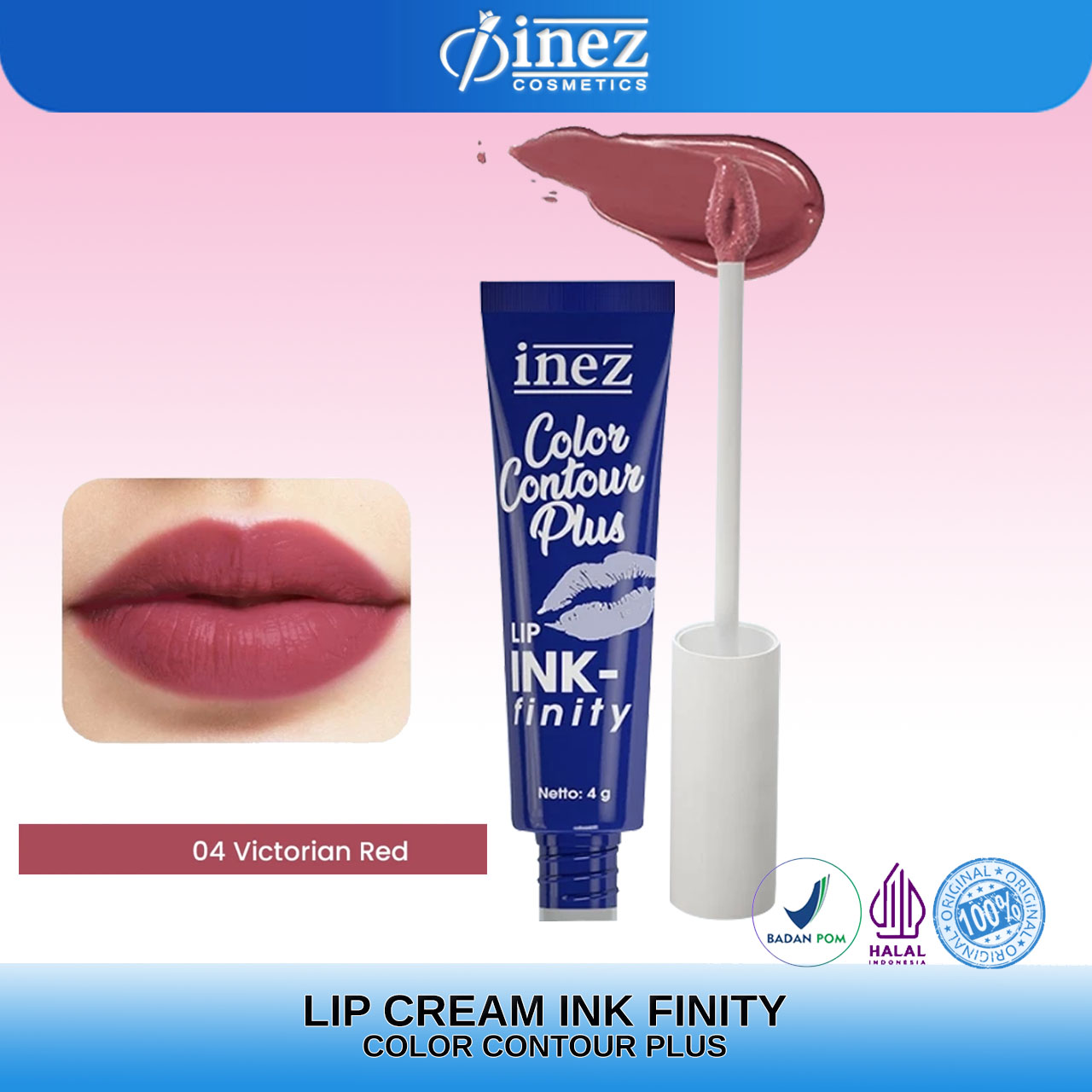 INEZ Lipstick Lip INK-finity Liquid Lip Color Lipstik - Gambar 5