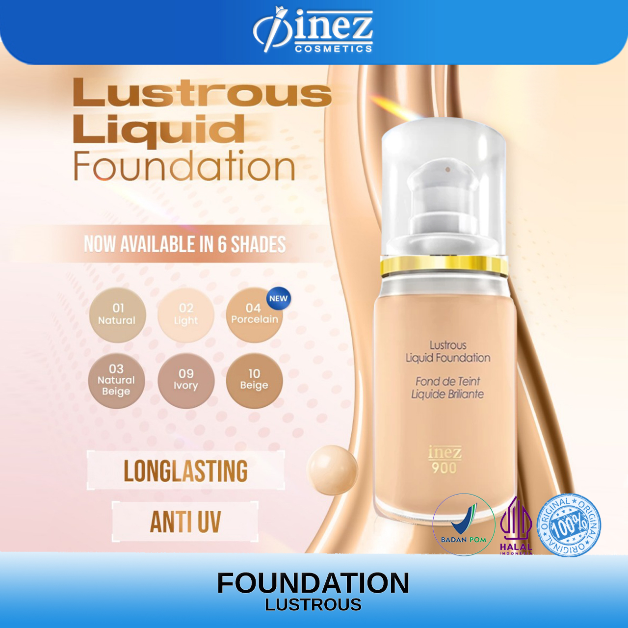 INEZ Lustrous Liquid Foundation