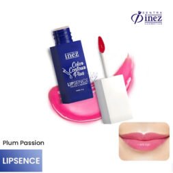 INEZ Lip Tint Lipsence Liptint Natural Glossy Finish Color Contour Plus - Gambar 2