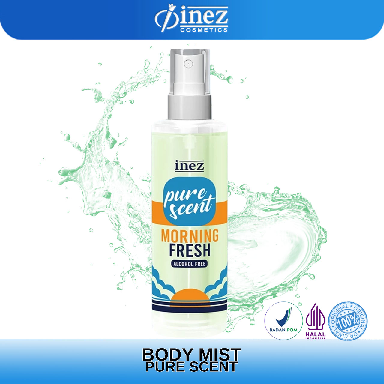 INEZ Pure Scent Perfum Body Mist Bebas Alcohol Inez Cosmetic - Gambar 5