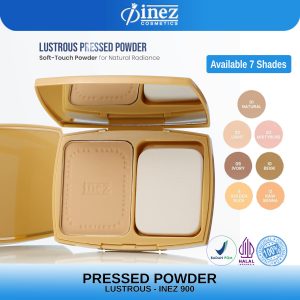 INEZ Bedak Lustrous Pressed Powder