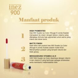 INEZ Lip Cream Suede Lip Color Lipcream Matte - Gambar 3
