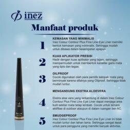 INEZ Fine Line Eyeliner Liquid Eye liner Color Contour Plus - Gambar 8