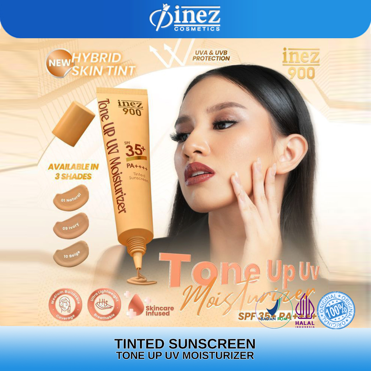 INEZ Tone Up UV Moisturizer Sunscreen