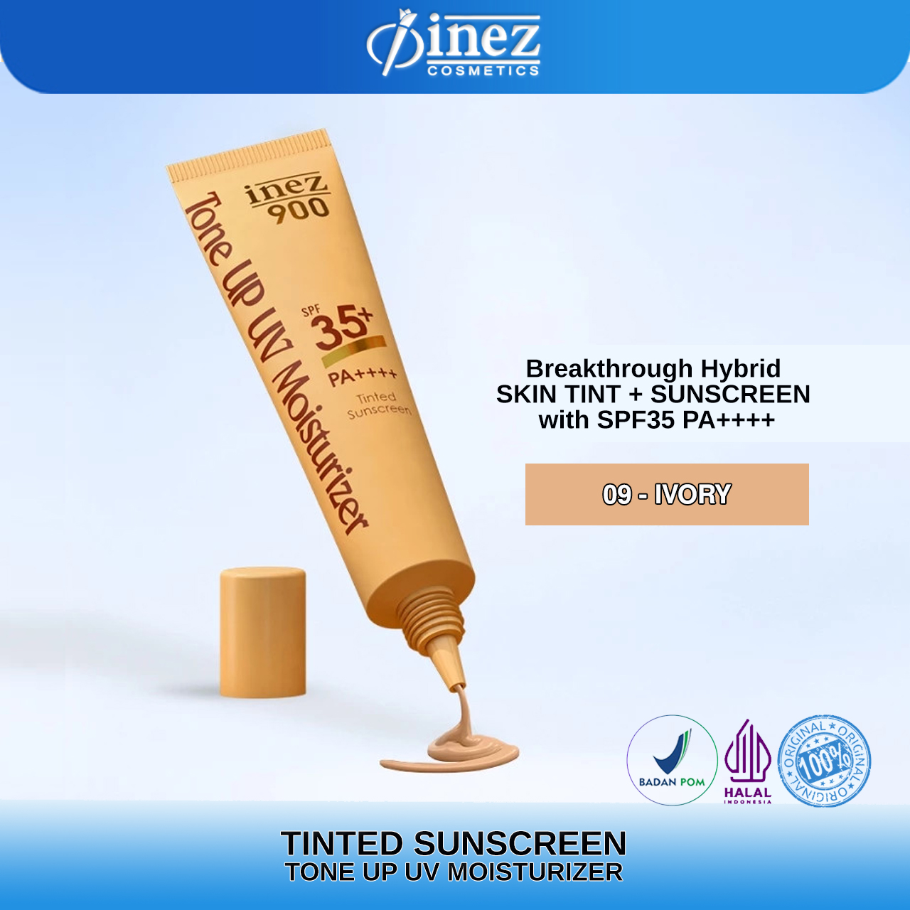 INEZ Tone Up UV Moisturizer Sunscreen SPF 35 PA++++ - Gambar 3